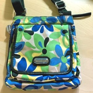 Franco Sarto flower nylon crossbody